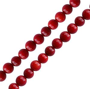 Achat corail bambou rouge Perles rondes 4mm sur fil (1)