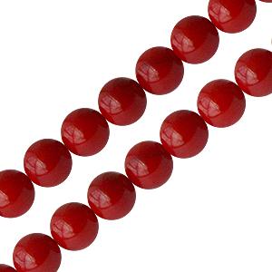 Corail bambou rougePerles rondes 6mm sur fil (1)