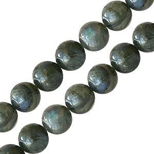 Perles rondes labradorite 8mm sur fil (1)