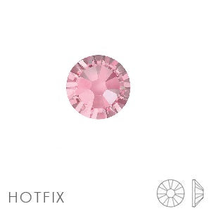 Strass 2038 hot fix flat back Light Rose ss8-2.4mm (80)