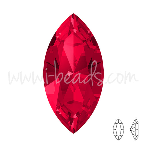 Kaufen Sie Perlen in der Schweiz Swarovski 4228 navette fancy stone scarlet 15x7mm (1)