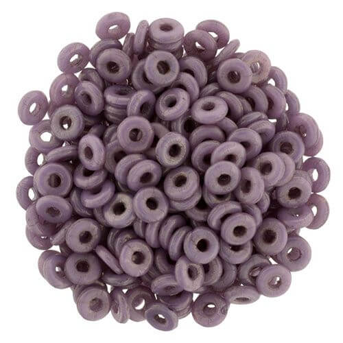 Kaufen Sie Perlen in der Schweiz O beads 1x3.8mm Opaque Purple heishi (5g)