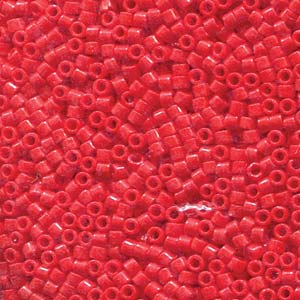 Kaufen Sie Perlen in der Schweiz DB723 -11/0 delica bead opaque Dark Cranberry- 1,6mm - Hole : 0,8mm (5gr)