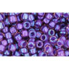 cc928 - Toho rocailles perlen 8/0 rainbow rosaline/opaque purple lined (10g)