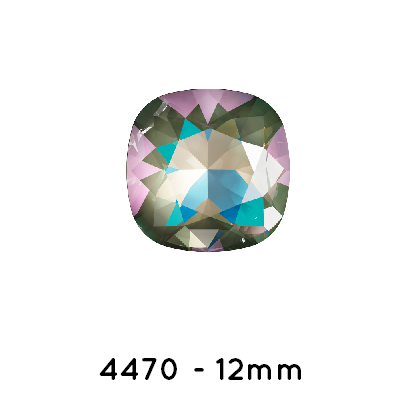 Kaufen Sie Perlen in der Schweiz Swarovski 4470 Cushion Square Crystal Army Green Delite-12mm (1)