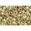 cc998 - toho rocailles perlen 8/0 gold-lined rainbow light jonquil (10g)