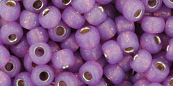 Kaufen Sie Perlen in der Schweiz cc2108 -Toho rocailles perlen 6/0 Silver-Lined Milky Amethyst (10g)