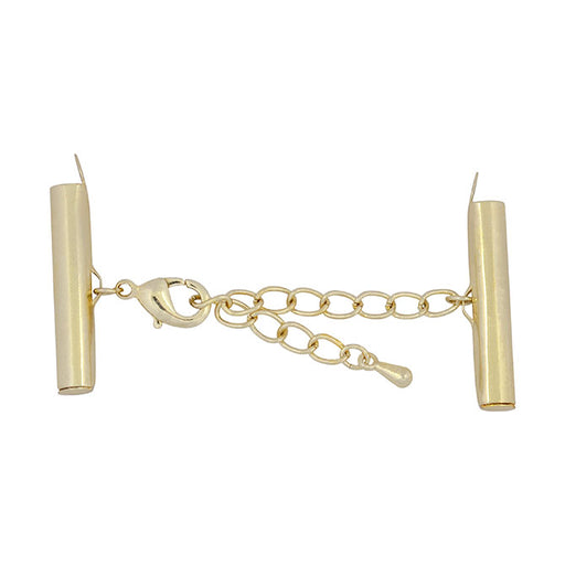 Kaufen Sie Perlen in der Schweiz Schiebeverschluss Set Goldfarben 26mm (1)