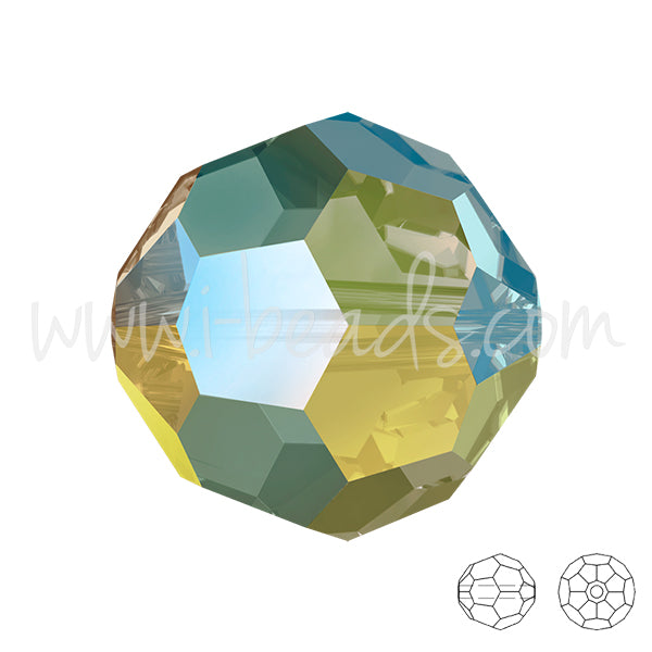 Swarovski 5000 runde Perlen crystal iridescent green 8mm (4)