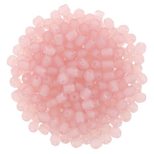 Kaufen Sie Perlen in der Schweiz Glasschliffperlen Matte-OPAL PINK 2mm (30)