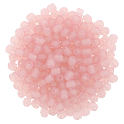 Achat Perles facettes de boheme Matte-OPAL PINK 2mm (30)