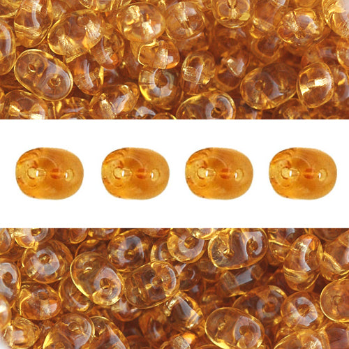 Super Duo Perlen 2.5x5mm topaz (10g)