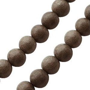 Kaufen Sie Perlen in der Schweiz Perlenstrang aus grauholz 10mm (1)