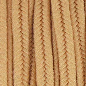 Kaufen Sie Perlen in der Schweiz Soutache Polyester dunkles Beige 3x1.5mm (2m)