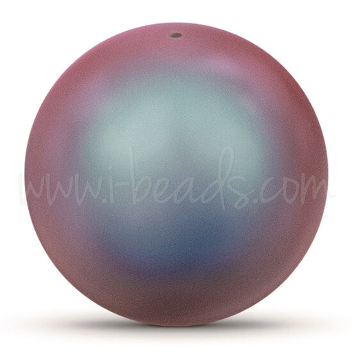 Perles Swarovski 5810 crystal iridescent red pearl 10mm (10)