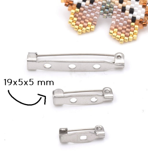 Kaufen Sie Perlen in der Schweiz Spindelstütze aus Stahl 19x5x5 mm (2 )