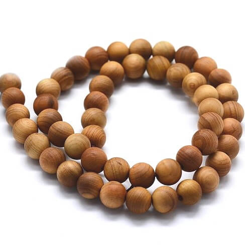 Achat Perles en Bois, rond, 8mm, Trou 1.5mm (1 rang)