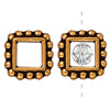 Kaufen Sie Perlen in der Schweiz Rahmen quadrat 11mm antik vergoldet fuer 6mm perlen (1)