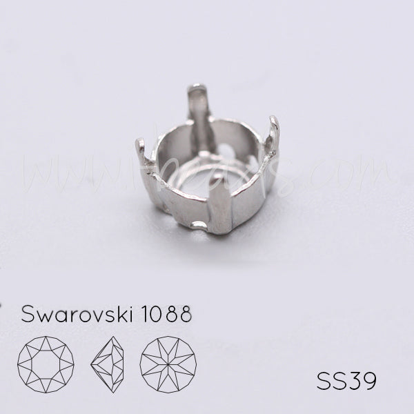 Serti à coudre pour Swarovski 1088 SS39 rhodié (3)