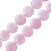 Perle ronde en quartz rose 12mm sur fil (1)