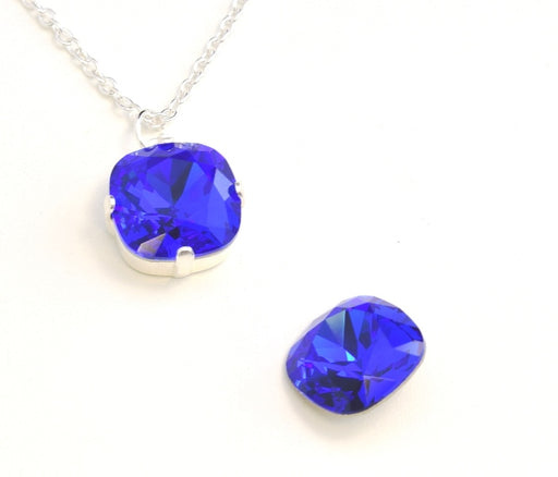 Kaufen Sie Perlen in der Schweiz Swarovski 4470 square fancy stone MAJESTIC BLUE 12mm (1)