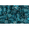 cc7bd - perles Toho triangle 3mm transparent capri blue (10g)