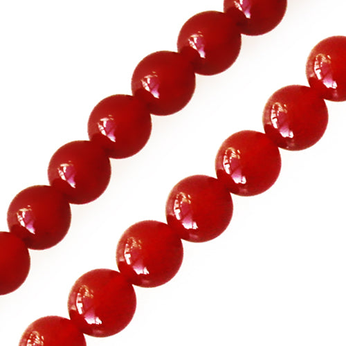 Kaufen Sie Perlen in der Schweiz Red orange achat runder perlenstrang 8mm (1)