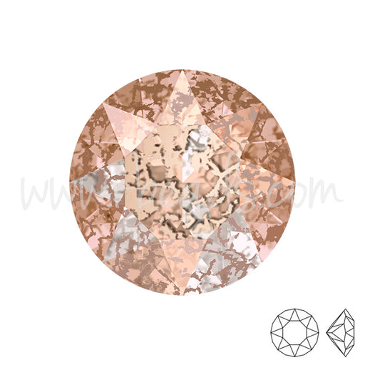 Achat Cristal Swarovski 1088 Xirius chaton crystal rose patina effect 6mm-ss29 (6)