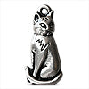 Kaufen Sie Perlen in der Schweiz Katzen charm antik versilbert (1)