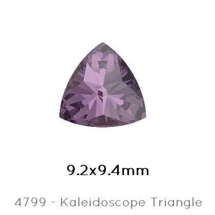 Kaufen Sie Perlen in der Schweiz Swarovski 4799 Kaleidoscope Triangle Fancy Stone Amethyst Foiled 9,2x9,4mm (2)