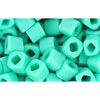 cc55f - perles Toho cube 4mm opaque frosted turquoise (10g)