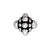 Kaufen Sie Perlen in der Schweiz Doppelkegel-perlen versilbertes metall antik 9mm (1)