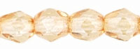 Kaufen Sie Perlen in der Schweiz Czech fire-polished beads Transparent champagne 4mm (50)