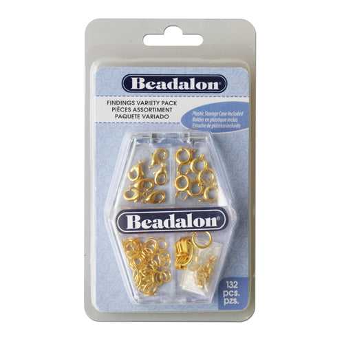 Kaufen Sie Perlen in der Schweiz Beadalon Zubehör-Auswahl Goldfarben 132 Stück (1)