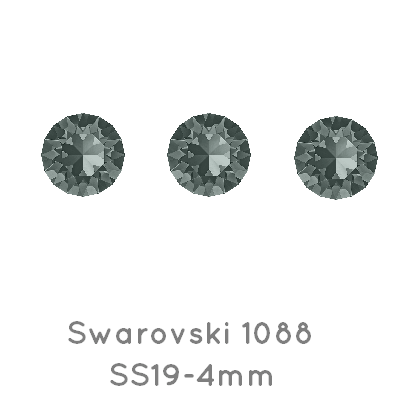 Kaufen Sie Perlen in der Schweiz Swarovski 1088 xirius chaton Black Diamond F 4mm -SS19 (10)