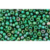 Achat cc322 - perles de rocaille Toho 11/0 gold lustered emerald (10g)
