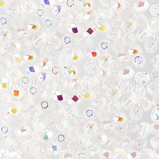 Kaufen Sie Perlen in der Schweiz Glasschliffperlen crystal ab 3mm (50)