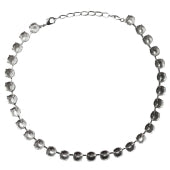 Kaufen Sie Perlen in der Schweiz Halskettenfassung für 28-29 Swarovski 1122 Rivoli SS47 silber-plattiert (1)