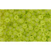 Achat cc4f - perles de rocaille Toho 11/0 transparent frosted lime green (10g)