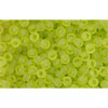 Kaufen Sie Perlen in der Schweiz cc4f - Toho rocailles perlen 11/0 transparent frosted lime green (10g)