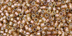 Kaufen Sie Perlen in der Schweiz cc278 - Toho treasure perlen 11/0 Gold lined Topaz (5g)