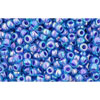 Kaufen Sie Perlen in der Schweiz cc1837 - Toho rocailles perlen 11/0 rainbow aqua/ opaque purple (10g)