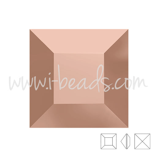 Kaufen Sie Perlen in der Schweiz Swarovski Elements 4428 Xilion square crystal rose gold 8mm (1)