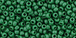 Kaufen Sie Perlen in der Schweiz cc47H - Toho beads 15/0 round Opaque pin green (5gr)