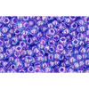 cc252 - perles de rocaille Toho 11/0 inside colour aqua/purple lined (10g)