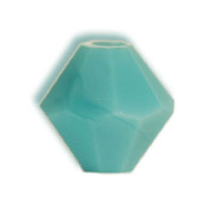 Perles Swarovski 5328 xilion bicone turquoise 6mm (10)