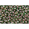 Kaufen Sie Perlen in der Schweiz cc250 - Toho rocailles perlen 11/0 peridot/fuchsia lined (10g)