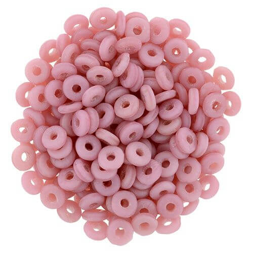 Kaufen Sie Perlen in der Schweiz O beads 1x3.8mm matte Coral Pink heishi (5g)