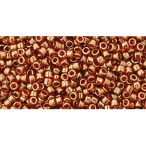 cc329 - perles Toho treasure 11/0 gold lustered african sunset (5g)