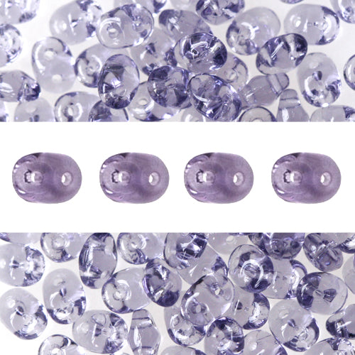 Perles Super Duo 2.5x5mm Light Tanzanite (10g)